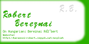 robert bereznai business card